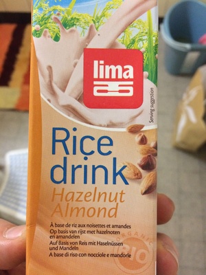 Hazelnut almond rice drink