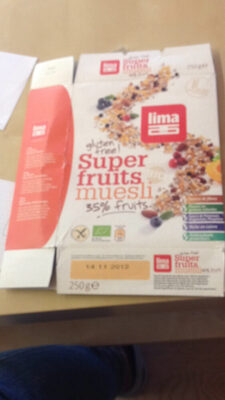 Muesli Superfruits SG front packaging