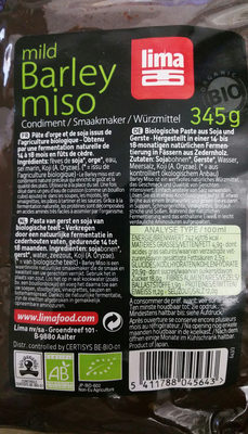 Barley Miso front packaging