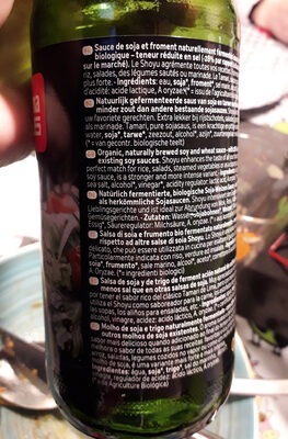 Shoyu - Sauce soja ingredients label