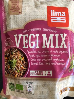 Végémix ép. , Riz, Avoine, Légumes front packaging