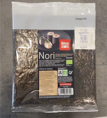 Nori - algue marine biologique