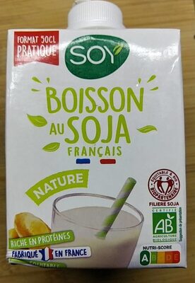Boisson au soja français front packaging