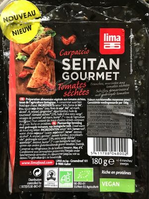 Carpaccio seitan tomates séchées front packaging
