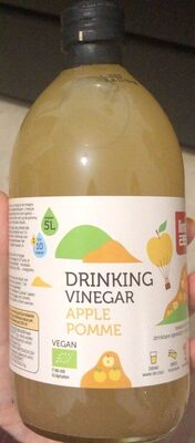 Drinking vinegar apple front packaging