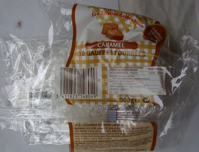 10 Gaufres fourrées Caramel front packaging