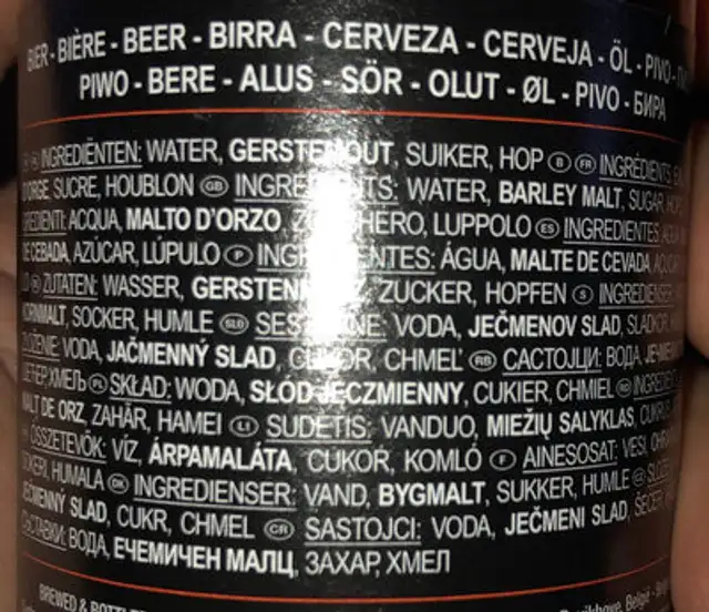 Kwaremont ingredients label