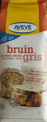 Mix pour pain gris AVEVE front packaging