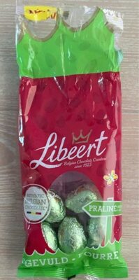 Oeufs en chocolat au lait fourrés au praliné