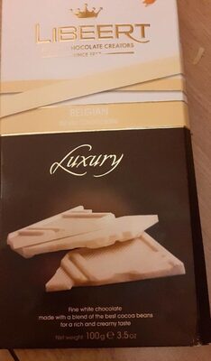 Chocolat blanc front packaging