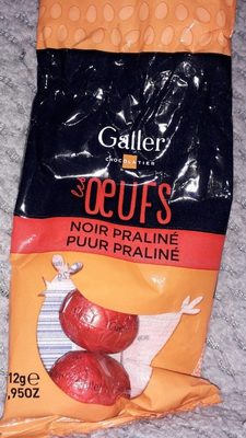 Les oeufs noir praliné