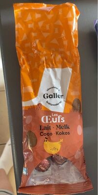 Oeuf chocolat lait coco