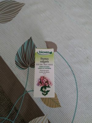 Huile de plantes thym front packaging