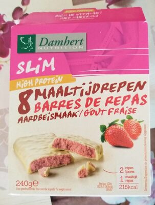 Slim barre de repas fraise front packaging