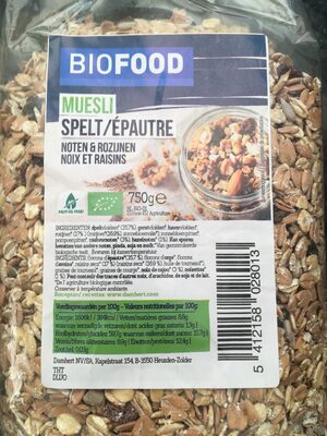 Muesli spelt/Épautre
