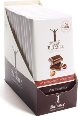 Balance Maltitol Tablettes Lait Noisettes 12X100G