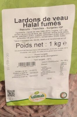 lardons de veau front packaging