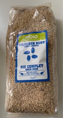 Riz complet grain rond