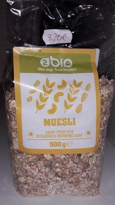Muesli front packaging