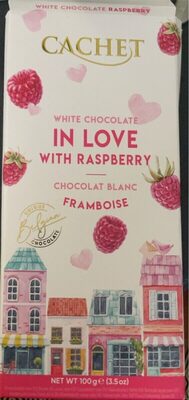 White chocolate with raspberry