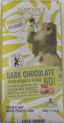 Dark Chocolate with pecan & fudge 60% cacao