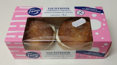 Gluteeniton laskiaispulla hillolla 2 kpl