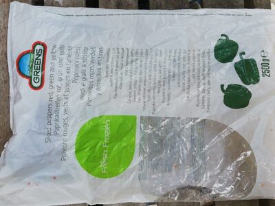 Paparikastreifen Rot, Grün Und Gelb front packaging