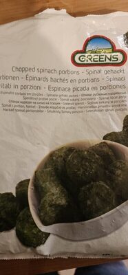 Épinards hachés en portions