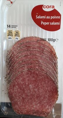 Salami au poivre front packaging