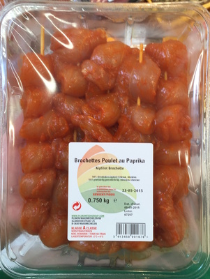 Brochette de poulet au paprika