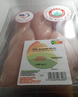 Filet de poulet front packaging