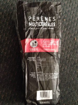Pérennes Multicéréales front packaging