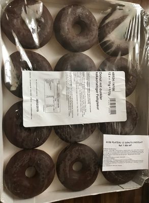 Donut mit dunkler chocolat