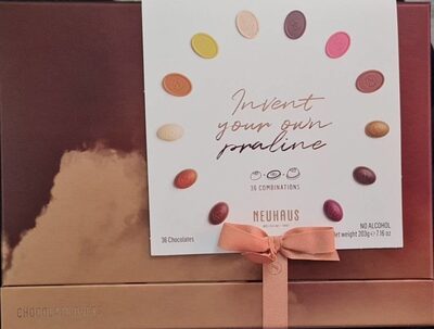 Invent your own pralines front packaging
