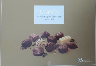 Belgian chocolates front packaging