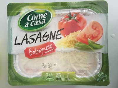 Lasagne Bolognese front packaging