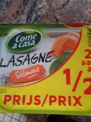 Lasagnes saumon front packaging