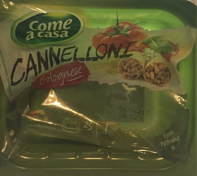 Cannelloni Bolognese front packaging