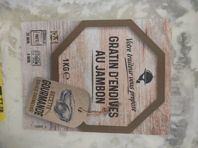 Gratin d'endives au jambon