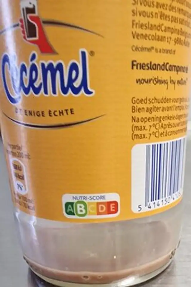 Cecemel ingredients label