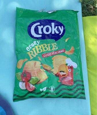 Croky crazy ribble gusto italiano front packaging