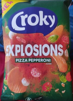 Chips explosions pizza pepperoni