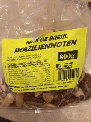 Noix bresil front packaging