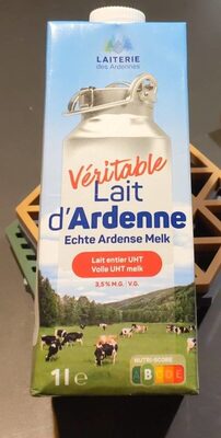 Lait entier front packaging