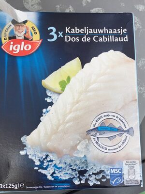 Dos de cabillaud front packaging