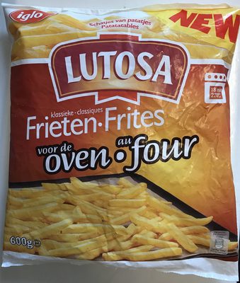 Frites au four front packaging
