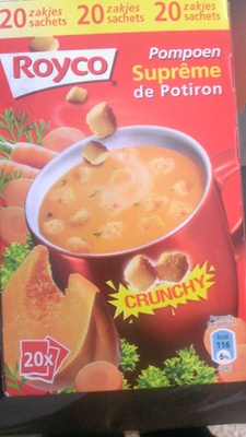 Soupes Instantanées Royco Suprême De Potiron 20 Unités
