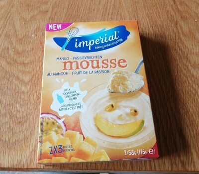 Mousse au mangue-fruit de la passion