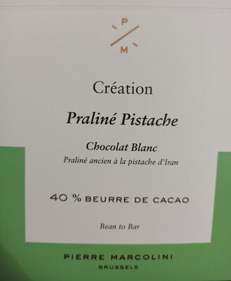 Praliné Pistache front packaging