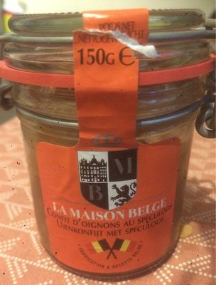 Confit d’oignons au spéculoos front packaging